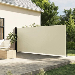 Maison Chic Auvent latéral rétractable | Store latéral | Brise-vue latéral crème 180x300 cm -GKD56865