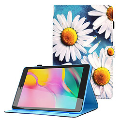 Etui en PU avec support et porte-carte tournesol pour votre Samsung Galaxy Tab A 8.0 Wi-Fi (2019) SM-T290