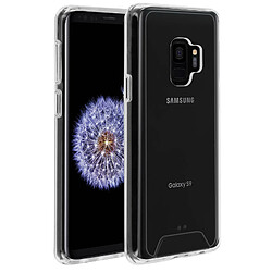 Avizar Coque Samsung Galaxy S9 Protection Cristal Bi-matière Antichocs Transparent