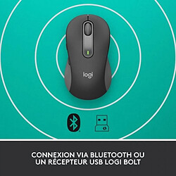 Souris Sans Fil Logitech Signature M650 - Silencieuse, Bluetooth, Boutons Programmables - Graphite pas cher