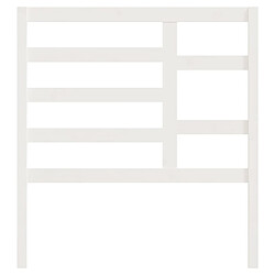 Acheter Maison Chic Tête de lit scandinave,Meuble de chambre Blanc 96x4x104 cm Bois massif de pin -MN85568