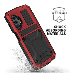 Coque en TPU Antichoc Antipoussière avec béquille rouge pour votre Samsung Galaxy A32 5G