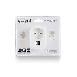 Prise Murale avec 2 Ports USB Ewent EW1211 3,1 A