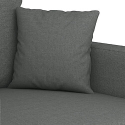 Maison Chic Ensemble de canapés 2 pcs avec coussins, Canapé droit Sofa pour Salon Gris foncé Tissu -GKD664240 pas cher