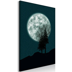 Artgeist Tableau - Beautiful Full Moon (1 Part) Vertical [20x30]