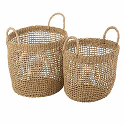 Paris Prix Lot de 2 Paniers de Rangement Oasis 40cm Naturel