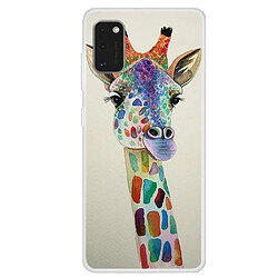 Coque en TPU impression de motifs souple girafe pour votre Samsung Galaxy A41 (Global Version)