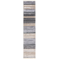 Vidal Tapis de couloir en laine 386x79 gris Darya