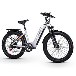 Avis Vélo électrique Shengmilo MX06 Blanc 500W moteur 17.5AH batterie électrique 26 pouces 42KM-H E-Bike FAT BIKE