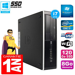 PC HP Compaq Pro 6300 SFF I7-3770 RAM 8Go Disque 120Go SSD Graveur DVD Wifi W7 - Occasion