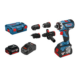 Perceuse visseuse Pro + 2 batteries BOSCH GSR 18V-60 FC- 06019G7100 Perceuse visseuse + 2 batteries - 5.0 Ah chargeur + Jeux de 4 mandrins - 0,9 kg