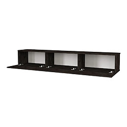 Helloshop26 Meuble TV 180 x 31 x 29,5 cm effet chêne noir 03_0007877