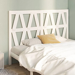 Maison Chic Tête de lit moderne pour chambre - Décoration de lit Blanc 141x4x100 cm Bois massif de pin -MN39462