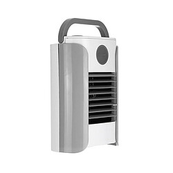 (Gris Argenté) Mini Ventilateur de Refroidissement à Air à 3 Vitesses Ventilateur de Table de Bureau de Climatiseur Portable USB Bluetooth / Diffusion