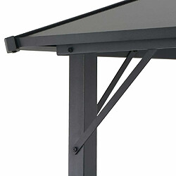 Acheter Maison Chic Tonnelle | Pergola avec toit Aluminium 3x3 m Noir -GKD35820