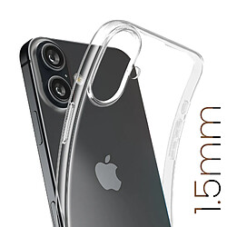 Avis Avizar Coque Antichoc pour iPhone 16 Plus Épaisseur 1.5mm Caméra protégée Transparent