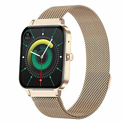 Mx7 Hommes Femmes Montre Intelligente Bluetooth Appel Ip68 Étanche Sport Bracelet Golen Acier