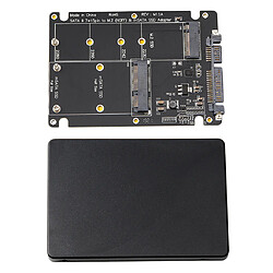 Carte Adaptateur Combo M.2 NGFF B-Key \u0026 SSD MSATA Vers SATA 3.0 2 En 1