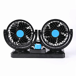 Ventilateur de Climatiseur de Voiture 12V / 24V Ventilateur Portable Mini Ventilateur Silencieux Ventilateur De Refroidissement d'Air De Voiture Réglable Rotatif à 360 Degrés