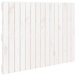 vidaXL Tête de lit murale Blanc 95,5x3x60 cm Bois massif de pin