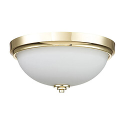 Elstead Lighting Plafonnier semi-encastré Bowl laiton poli, IP44