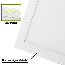 Acheter NETTLIFE Plafonnier LED panneau Blanc moderne, 42W longueur Lampe de plafond dimmable avec télécommande 100x25 cm pour salon chambre bureau cuisine