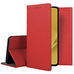 Htdmobiles Housse pour Xiaomi 13 Lite 5G - etui coque pochette portefeuille + film ecran - ROUGE MAGNET