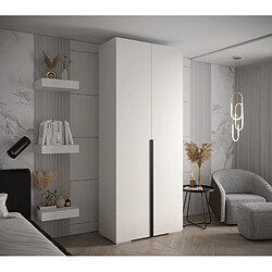 Abiks Meble Armoire Inova 1 À Portes Battantes 236,7/100/47 2 Portes (bianco/nero)