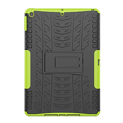 Wewoo Housse Étui Coque Pour iPad 10.2 pouces Texture des pneus TPU + PC Antichoc avec support vert