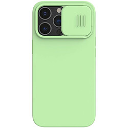 Alive Records Nillkin CamShield Silky Magnetic - Coque pour Apple iPhone 13 Pro (Vert Menthe)