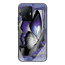 Coque en TPU anti-rayures papillon violet pour votre Xiaomi 11T/11T Pro