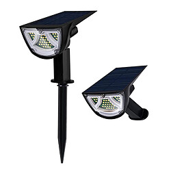 43 LED Projecteurs Solaires De Paysage IP65 Appliques Murales Solaires Imperméables Blanc Chaud