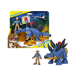 Mattel FISHER - PRICE IMAGINEXT - Jurassic World - Stegosaurus Et Personnage - Figurine d'action 1er age - 3 ans et + pas cher