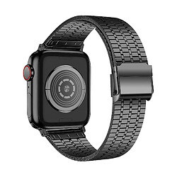 Avizar Bracelet pour Apple Watch 41mm / 40mm / 38 mm Maillons Carré Acier Noir