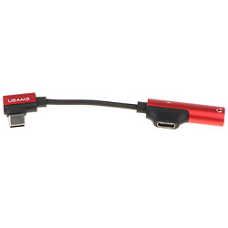 adaptateur de coude type-c connecteur de charge pour millet 6 casque note 3 rouge