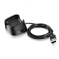 Wewoo Chargeur USB de remplacement Câble de charge Adaptateur Dock pour Fitbit Versa Smartwatch, Longueur du câble: 1m (Noir)