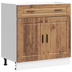 vidaXL Armoire de cuisine Porto vieux bois bois d'ingénierie