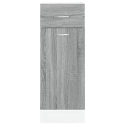 Acheter vidaXL Armoire de plancher à tiroir Sonoma gris 30x46x81,5 cm