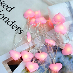 Wewoo Guirlande LED lumineuse guirlandes de feux fées à DEL pour éclairage fête, chambre Home Decoracion 2m 16LEDs (rose)