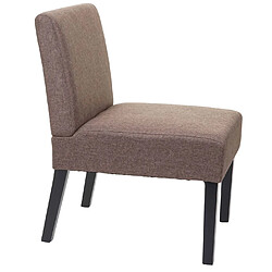 Acheter Mendler 2x chaise de salle à manger HWC-F61, fauteuil lounge, tissu/textil ~ marron