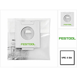 Festool ENS-CT 26 AC/5 Sacs d'élimination 5 pièces ( 496216 ) pour Aspirateurs mobiles Autoclean CT 26 AC