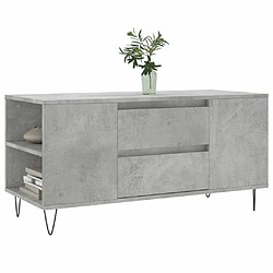 Avis Maison Chic Tabls basse,Table Console pour salon gris béton 102x44,5x50 cm bois d'ingénierie -MN95732