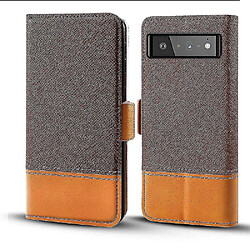 Universal Google Pixel 6 Pro Pu Leather Flip Case avec emplacements de carte / fermeture magnétique / Kickstand