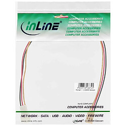 Rallonge pour câble ventilateur, InLine®, 3 broches Molex mâle/fem., longueur 30cm