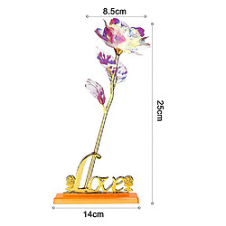 Universal Longue tige rose feuille fleur pour Saint Valentin Fête des mères pas cher