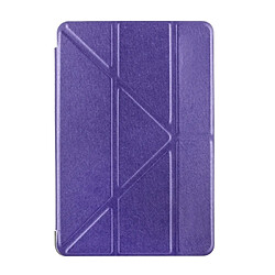 Wewoo Housse Étui Coque en cuir de couleur unie avec support pour iPad Mini 2019 violet de Transformers Style Silk Texture Horizontal Flip