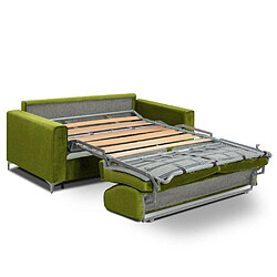 Acheter Inside 75 Canapé convertible express JACKSON 120cm comfort BULTEX® 12cm sommier lattes RENATONISI tweed vert lime