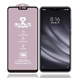 Wewoo Film de verre trempé Pour Xiaomi Mi 8 Lite 9H HD grand arc haute alumine plein écran