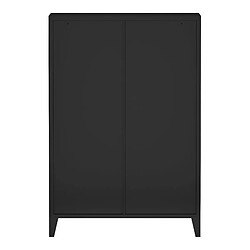 Avis Helloshop26 Armoire de bureau casier de bureau meuble de rangement pour salon bureau chambre atelier métallique acier 113 x 80 x 40 cm noir 03_0006325