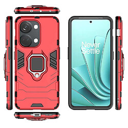 Htdmobiles Coque pour OnePlus Nord 3 5G - housse etui rigide anti choc + verre trempe - ROUGE